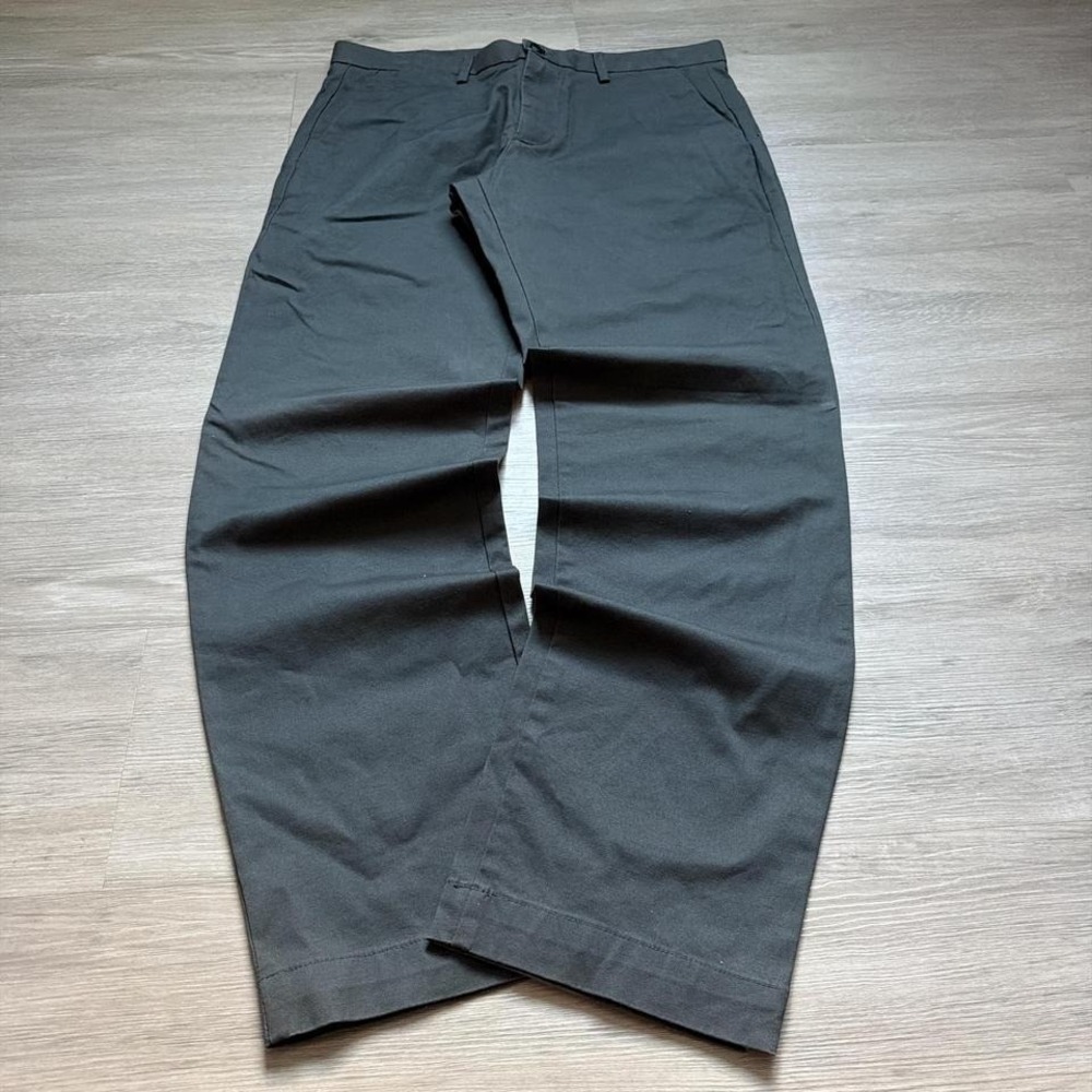 34x30 Grey Balloon Straight Grunge Chino Pants Vintage